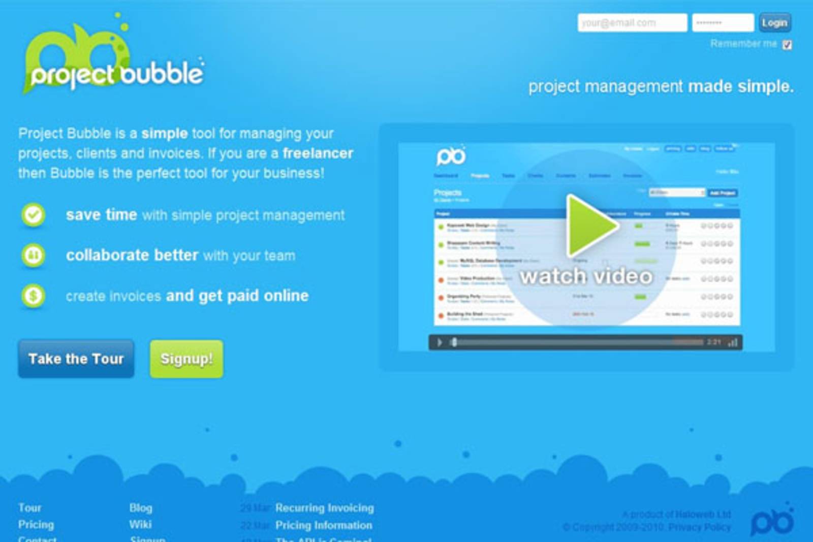 project bubble